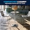Flash Furniture Round 23.5" W, 23.5" L, 41" H, Glass Top, Clear CH-5-GG - alternate 7